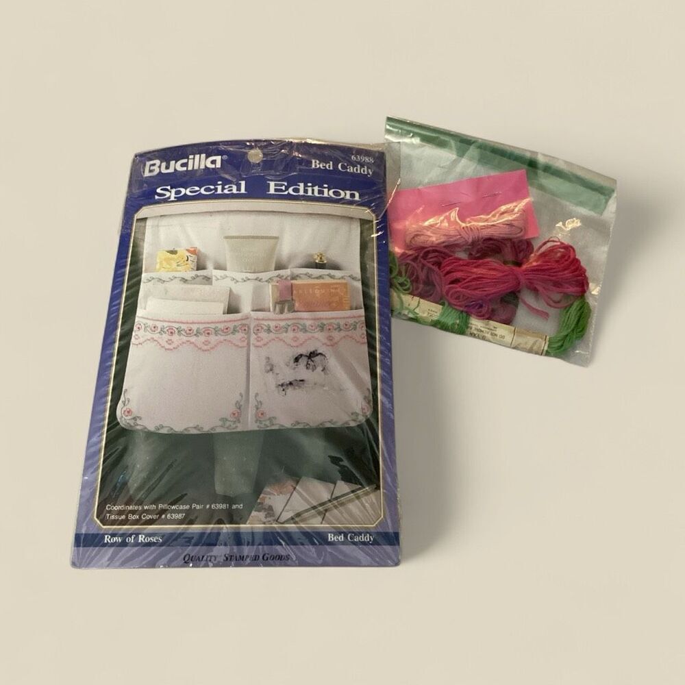 Vintage Bucilla Special Edition Row of Roses Stitch Kit #63988
